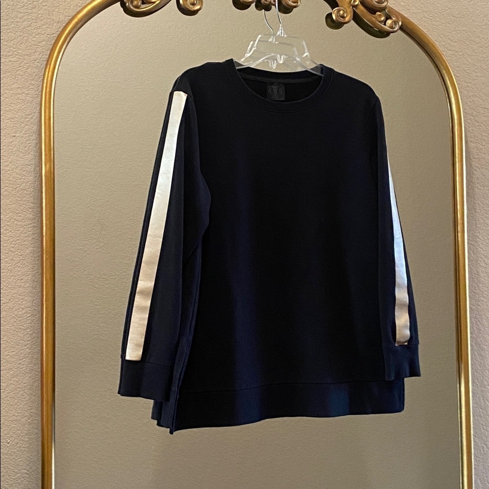 AXS Women’s Knit Black Long Sleeve Sweatshirt Top Size L